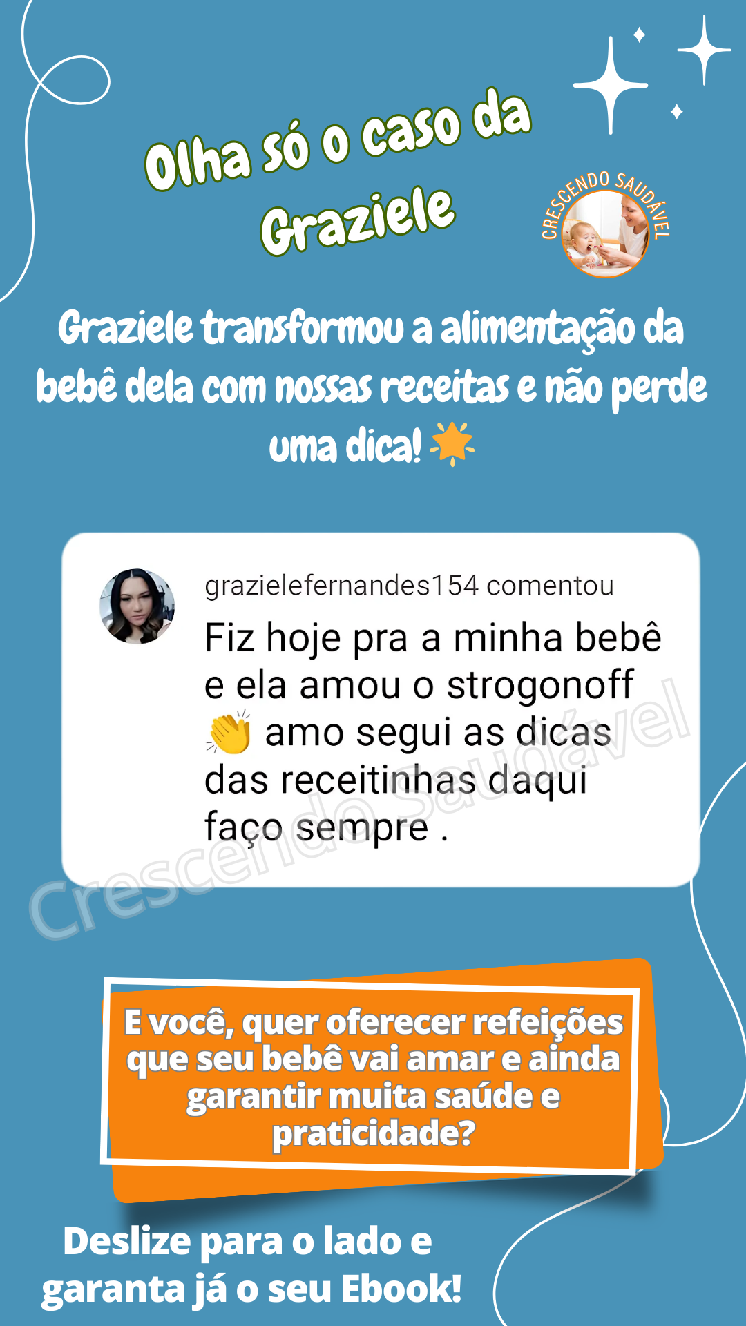 Depoimento de mãe sobre o método de introdução alimentar