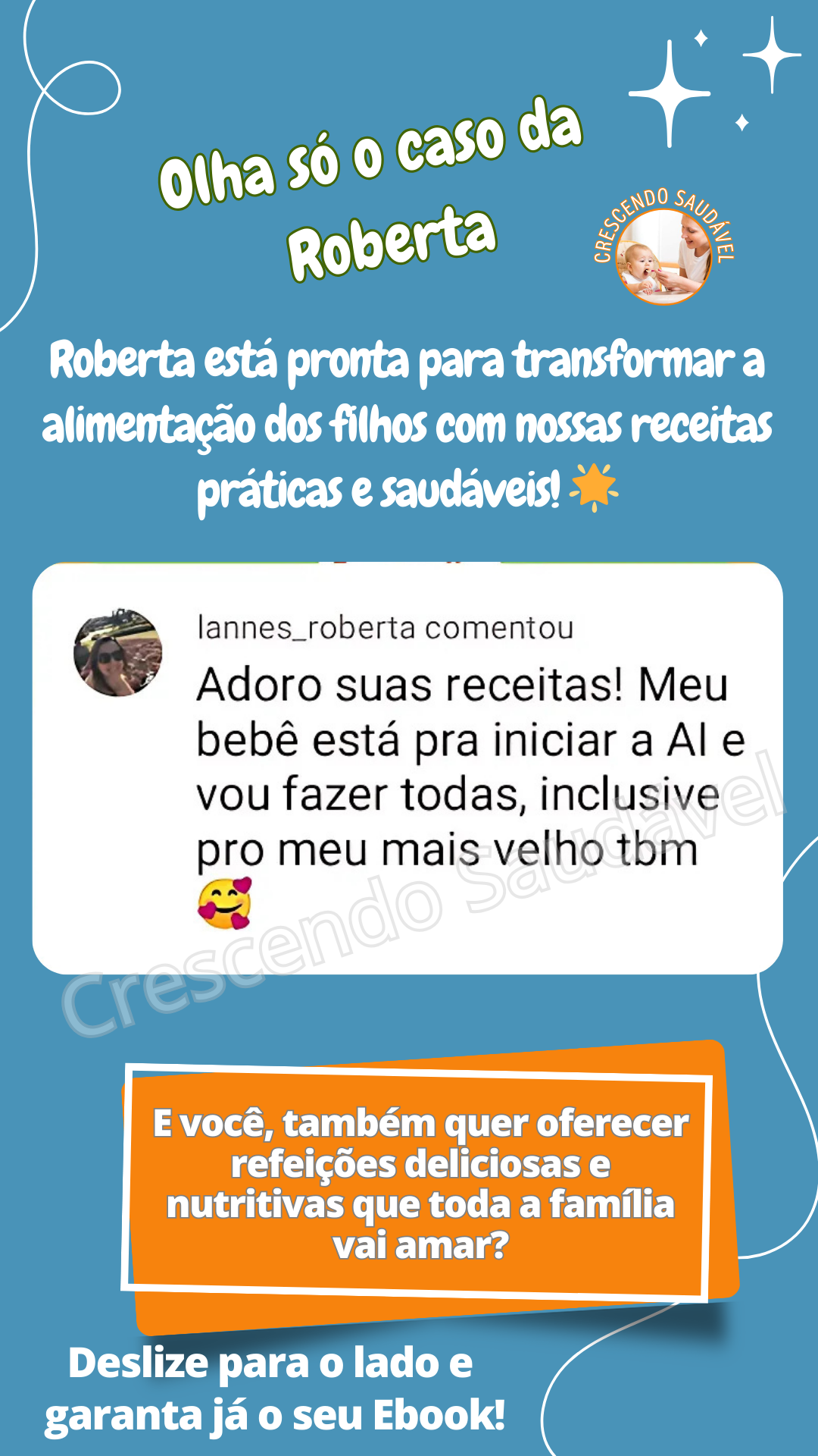 Depoimento de mãe sobre o método de introdução alimentar
